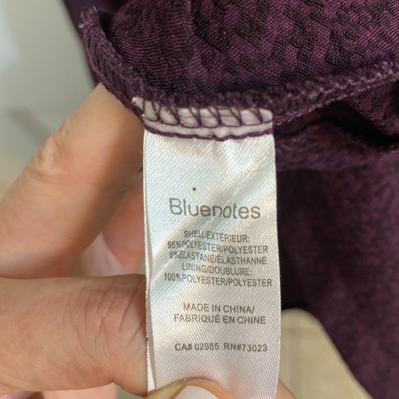 Bluenotes Cut Out Back Burgundy Black Party Semi Formal Dress Size Small Fall - Picture 10 of 10